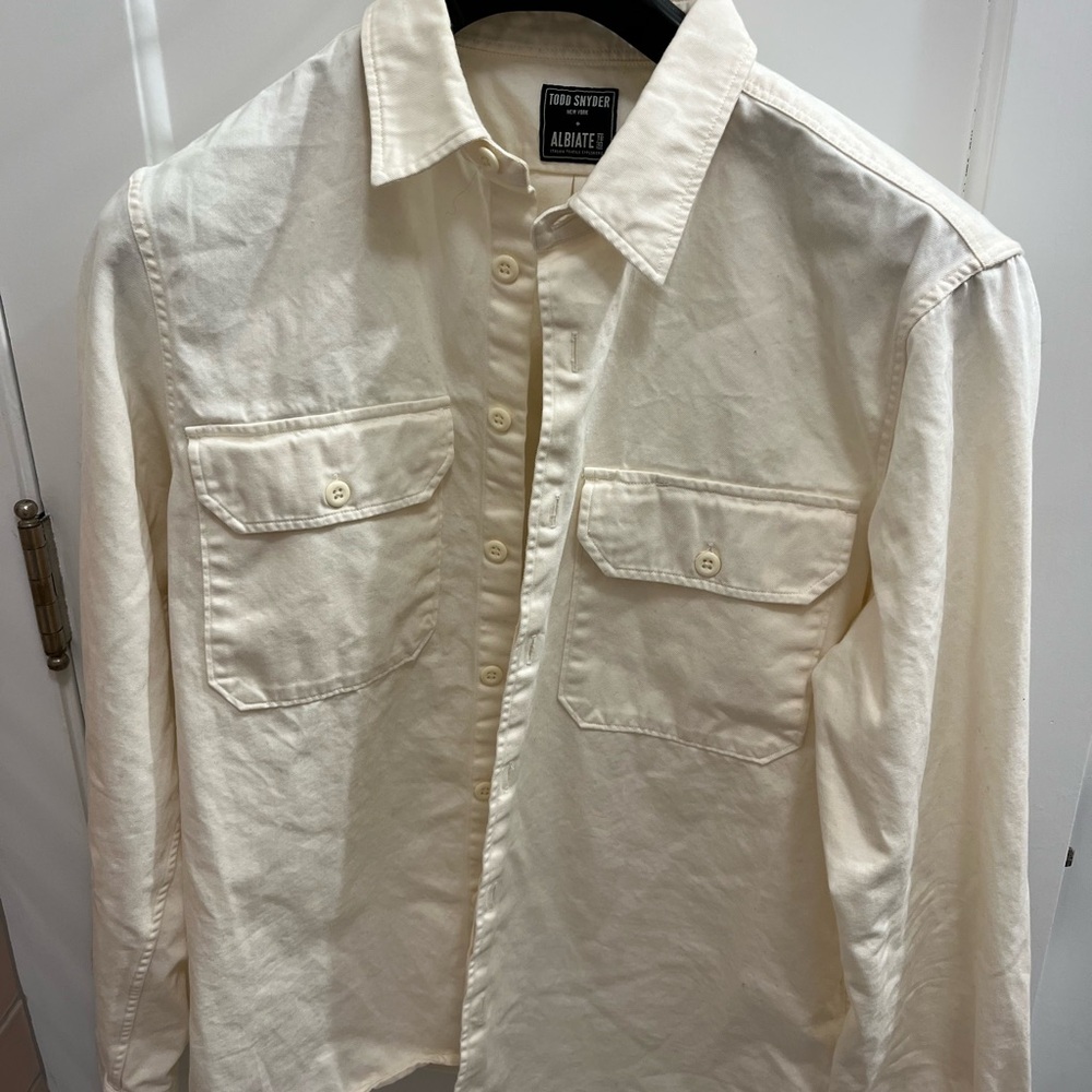 Todd Snyder White Button-Up Shirt